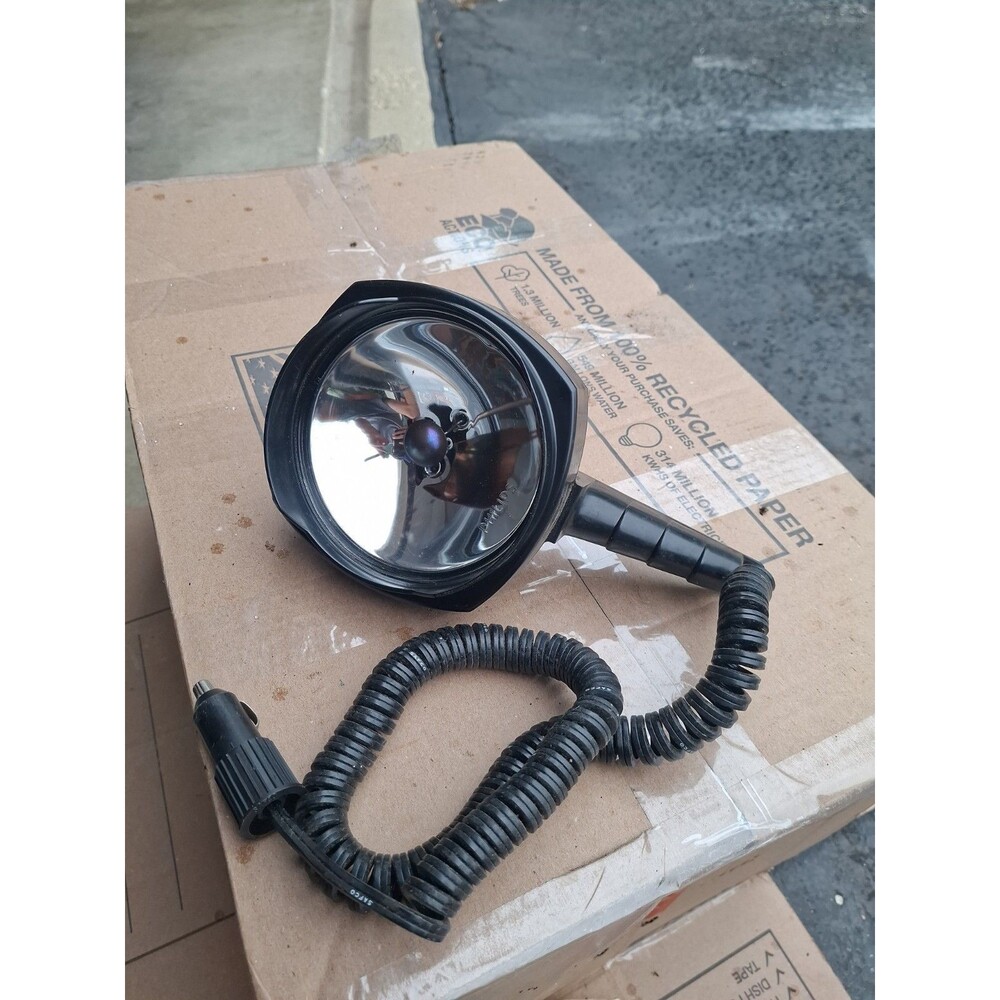 Vintage Sho-Me Hi-Intensity 12V DC Handheld Spotlight Able 2 Products Works!